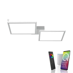 LED Deckenlampe Smart Home silber warmweiß kaltweiß Fernbedienung works with ... - Bild 1 von 8