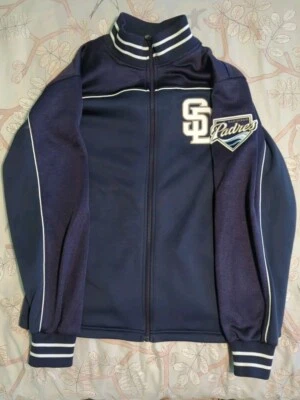 San Diego Padres Majestic Baseball Jacket Sz XL  - Image 1 of 4