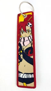 Gurren Lagann Yoko Littner Anime Manga Fabric Keychain Woven Patch Jet Tag 5" - Picture 1 of 4