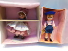 MADAME ALEXANDER 8" DOLLS JACK JILL IN BOX 455 & 456 BLUE & PINK OUTFITS VG CON 