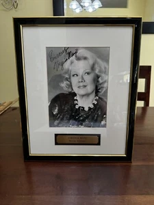 VIRGINIA MAYO 12X16" SIGNED AUTOGRAPH FRAMED WITH PALQUE - ACTRESS- NO COA - Picture 1 of 4