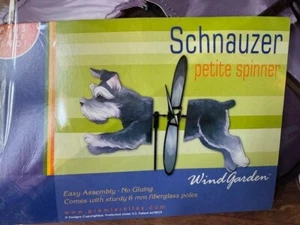 Premier Kites SCHNAUZER Dog Petite Garden Wind Spinner NEW - Picture 1 of 6