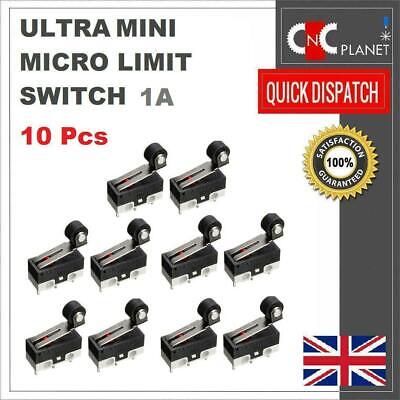 Mini Micro Limit Switch Ultra Small 1A Roller Lever Arm Type PACK OF 10 UK FAST • 4.15£