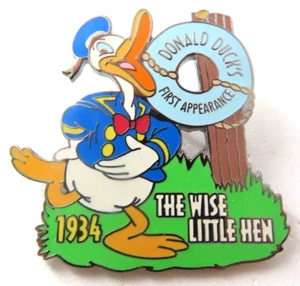 Disney Pin Donald Duck First Appearance Wise Little Hen 1934 Countdown #394 - Picture 1 of 2