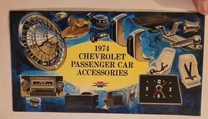 1974 CHEVROLET PASSENGER CAR ACCESSORIES RARE 14 PAGES W COVERS FREE SHIPING - Picture 1 of 1