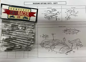 SUZUKI GT185 1973-77 62 PIECE STAINLESS STEEL A2 ALLEN BOLT KIT - Picture 1 of 1