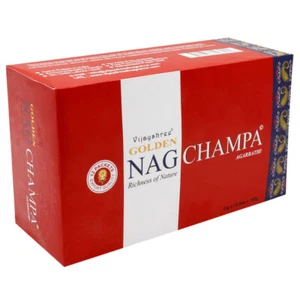 Vijayshree Golden Nag Champa Palos de Incienso Hogar Templo Agarbatti Aromaterapia - Imagen 1 de 2