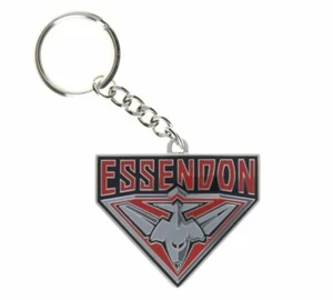 33734 ESSENDON BOMBERS AFL TEAM LOGO MASCOT METAL KEYRING KEY RING - Bild 1 von 1