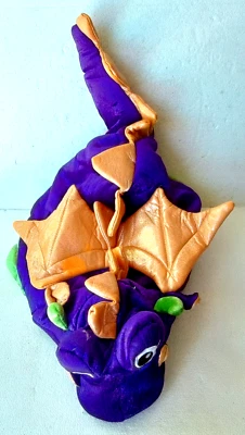 Disfraz Perro L Dragón Azul y Dorado Foto 1 de 4