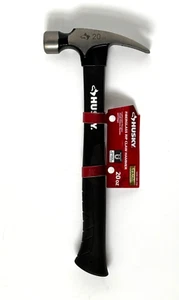 Husky 20oz Rip Claw Hammer Fiberglass Handle Magnetic Nail Starter - Heavy Duty - Picture 1 of 5