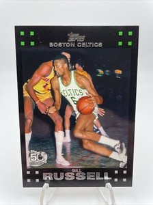 BILL RUSSELL 2007 TOPPS 50TH ANNIVERSARY #6 CELTICS MINT