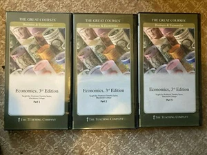 Great Courses Economics 3rd Edition Parts 1-3 Timothy Taylor DVDs & Guidebooks - Picture 1 of 2