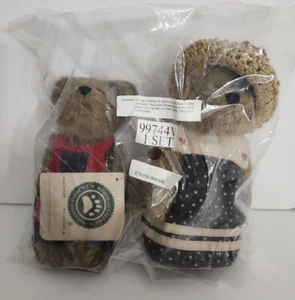 NWT Sealed Boyds Bears 6" Set Caroline Mayflower plus Unidentified Bear with Tag - Picture 1 of 2