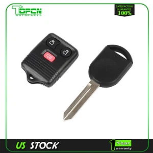 Remote Car Fob + Key For Ford E-350 Super Duty 6.8L 1999-2005&2007-2014 - Picture 1 of 9