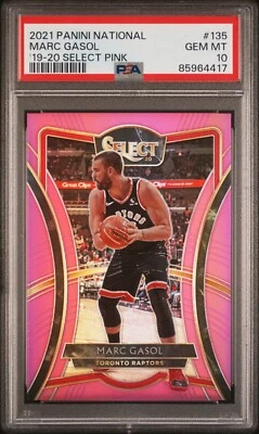 2021 Panini Industry Summit Marc Gasol #135 '19-20 Select Pink Prizm 2/4 PSA 10! - Image 1 of 2