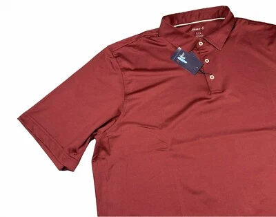 Camisa Polo Johnnie-O Para Hombre 2XL XXL Prep Performance Birdie Roja Manga Corta Foto 1 de 4