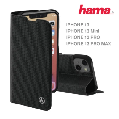 Hama Slim Magnetic Apple iPhone 13 Pro/Pro Max Fold Case/Card Slots/Mini/Black - Image 1 of 2