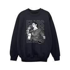 Elvis Girls Triple Logo Portrait Sweatshirt (BI33032)