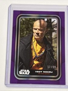 2023 Topps Star Wars Flagship Vect Nokru Purple Parallel #D 17/99 Kenobi 66 - Bild 1 von 4