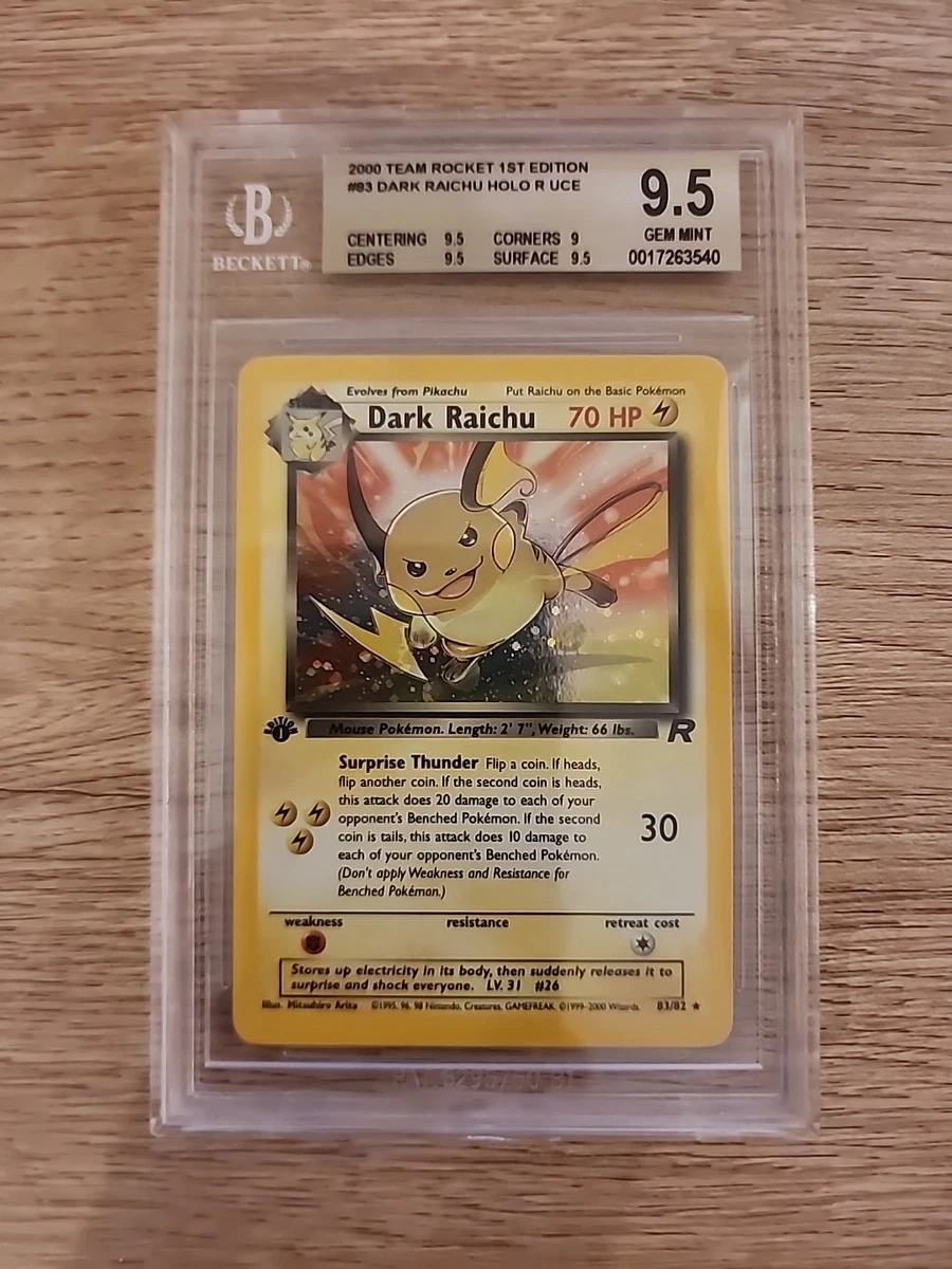 Pokémon TCG Beckett Grading Services (BGS) 9.5 Graded Secret Rare