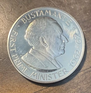 1969 Jamaica 1 Dollar Coin - Picture 1 of 2