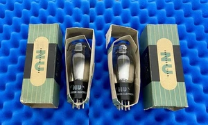 TWO National Union NU Type 45 Vacuum Tubes / 1943 / umhos & mA STRONG ๐ช + BOXES - Picture 1 of 18