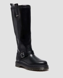 Dr. Martens ANISTONE KNIEHOHE ORLEANS LEDER BIKER STIEFEL schwarz - Bild 1 von 7