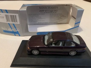 Pauls Model Art Minichamps BMW M3 Coupé 1992 Schwarz 1:43; Mit OVP - Bild 1 von 1