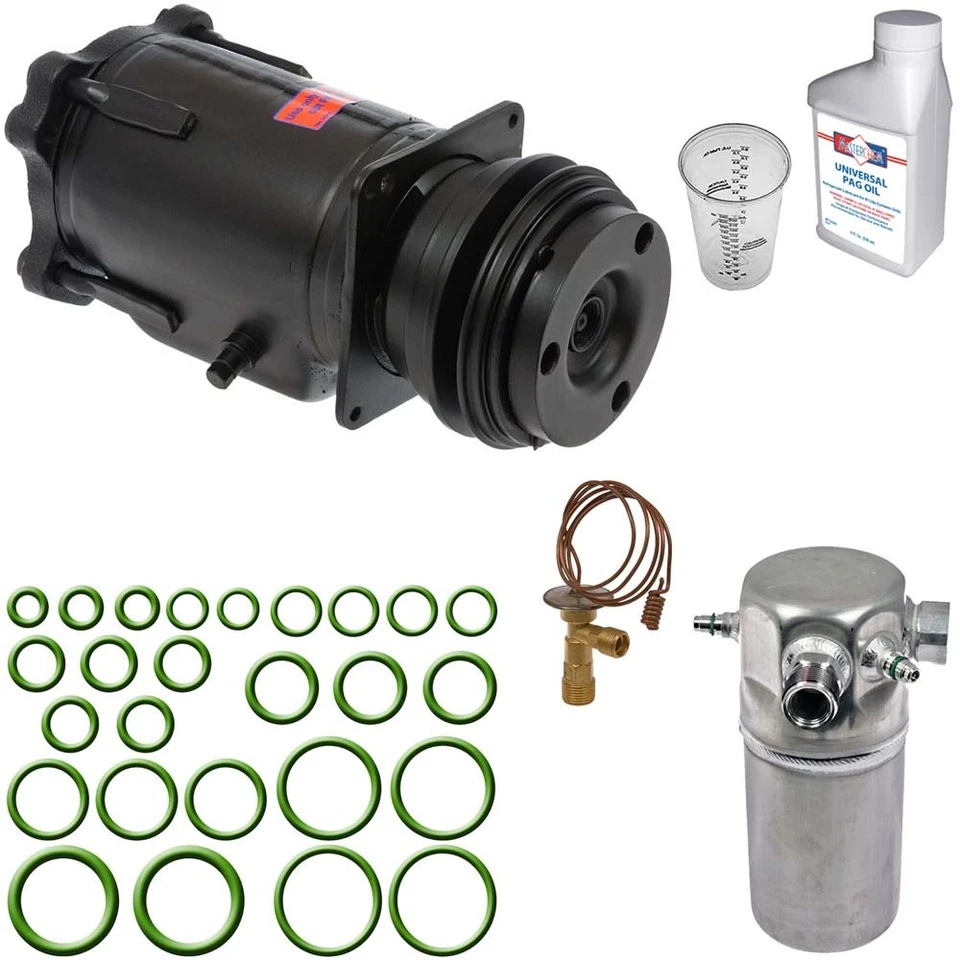 Omega AC Compressor w/ A/C Repair Kit For Chevrolet C10 1986 - Image 1 of 1