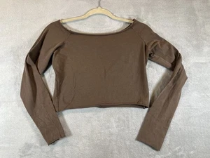 Top Bonnie Brandy Melville John Galt marrone spalle scoperte manica lunga - Foto 1 di 5
