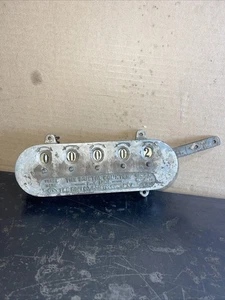 ANTIQUE BRISTOL CAST IRON 5 Digit INDUSTRIAL COUNTER Mancave Trolley Machine - Picture 1 of 13