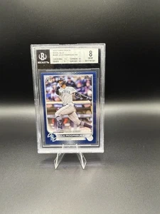 2022 Topps Update Julio Rodriguez Rookie Debut Royal Blue #US97 BGS 8 - Picture 1 of 2