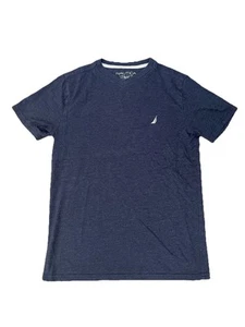 Nautica T-Shirt Mens Size L/G Dark Grey/Blue Short Sleeve Tee Embroidered Logo. - Picture 1 of 4