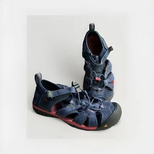 Keen Newport Kids Size 13 Waterproof Sandals Fisherman Hiking Blue Pink - Picture 1 of 10
