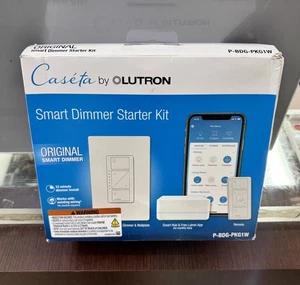 Kit atenuador inalámbrico Lutron Caseta P-BDG-PKG1W con puente inteligente - blanco - Imagen 1 de 2
