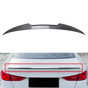 Carbon Look Tail Wing Rear Trunk Spoiler Wing For Audi A3 S3 RS3 8V Sedan 14-20 - Picture 1 of 8