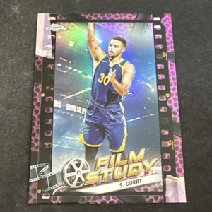2023-24 Topps Chrome - Film Study Stephen Curry #FS-6 Pink Refractor - Picture 1 of 4