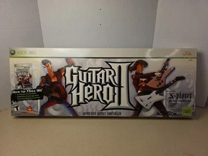 Guitar Hero 2 Xbox 360 Wired USB Xplorer Controller With Box & Guitar - No Game - Picture 1 of 18