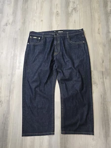 Mecca Jeans Mens 46x28 Denim Baggy Wide Leg Skate Y2K Loose Fit Hip Hop - Picture 1 of 5