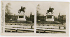 Stereo, France, Paris, Statue De Henri Iv Vintage Stereo Card -  Tirage Argent