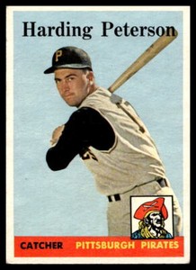 1958 Topps #322 Harding Peterson Pittsburgh Pirates VG-VGEX