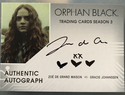 Orphan Black Season 3 Cryptozoic 2017 Gracie Autograph Card - Image 1 of 2