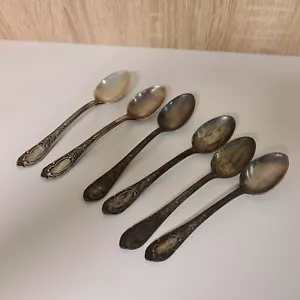 Vintage SET spoons MELCHIOR SILVER PLATED Soviet Russian USSR - Picture 1 of 8