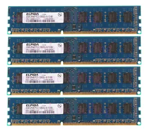 8GB 8 G Elpida 4X 2GB PC3-10600U DDR3 1333Mhz 240pin DIMM RAM Desktop Memory 2 G - Picture 1 of 8