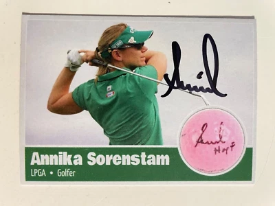 ANNIKA SORENSTAM autograph LPGA golf Hall of Fame HOF custom card signed  - Image 1 of 2