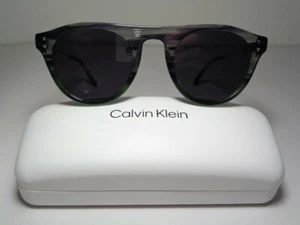 Calvin Klein CK20701S Smoke Green Gradient Horn New Men's Sunglasses - Picture 1 of 12
