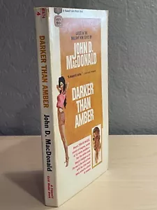 TRUE 1ST PBO / John D. MacDonald / Darker Than Amber #d1674 VG - Picture 1 of 8
