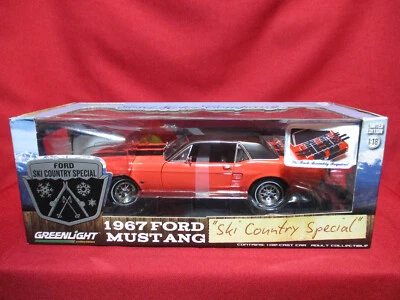 1:18 Scale 1967 Ford Mustang LTD ED Ski Country Special Diecast Model Muscle Car - Image 1 of 4