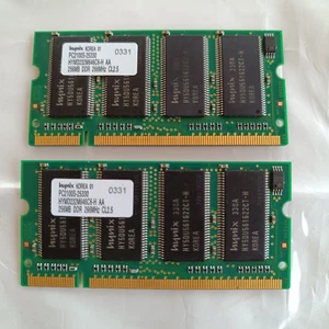 2 PCS HYNIX LAPTOP RAM MEMORIES HYMD232M646C6-H 256MB (512MB TOTAL) - Picture 1 of 2