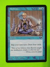 Meditate -Tempest - Rare - MTG - Magic the Gathering